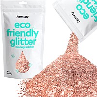 Hemway Eco Friendly Biodegradable Glitter 100G 35Oz Bio Cosmetic Safe Sparkle Vegan For Face Eyeshadow Body Hair Nail And