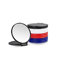 Compact Mirror Bulk Round Makeup Mirror For Purse Set Of 12 4Color