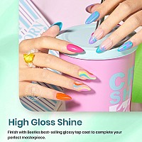 Beetles Gel Nail Polish Set 6 Colors Neon Green Gel Polish Manicure Nail Art Diy Home Gifts For Women Girls Rainbow Nails