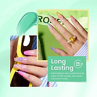 Beetles Gel Nail Polish Set 6 Colors Neon Green Gel Polish Manicure Nail Art Diy Home Gifts For Women Girls Rainbow Nails