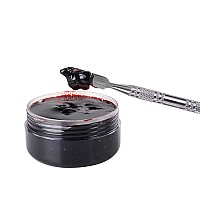 Meicoly Quality Updated Halloween Coagulated Blood30G106 Oz Fake Blood Gel With Black Stipple Spongefor Sfx Woundcutsclown