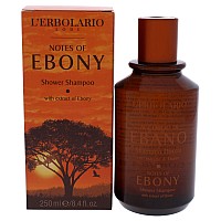 L'Erbolario Ebony Shower Shampoo - 8.4 Oz Energizing Clean