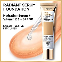 Loreal Paris Age Perfect Radiant Serum Foundation With Spf 50 Hazelnut 1 Ounce