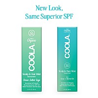 Coola Organic Scalp Spray Hair Sunscreen Mist With Spf 30 Dermatologist Tested Hair Care For Daily Protection Vegan And Glut