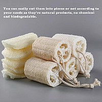 4 Loofah Sponges Natural Organic Luffa Loofah Bath Sponge Exfoliating Shower Body Sponge Scrubber Pack Of 6