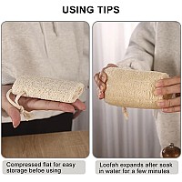 4 Loofah Sponges Natural Organic Luffa Loofah Bath Sponge Exfoliating Shower Body Sponge Scrubber Pack Of 6