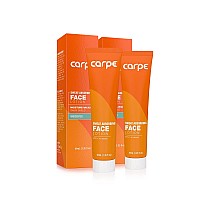 Carpe No-Sweat Face - (Pack of 2) Helps Keep Your Face, Forehead, and Scalp Dry - Sweat Absorbing Gelled Lotion - Plus Oily Face Control - With Silica Microspheres and Jojoba Esters