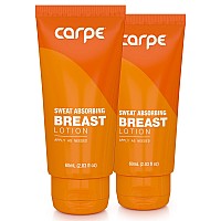 Carpe Nosweat Breast Pack Of 2 Helps Keep Your Breasts And Skin Folds Dry Sweat Absorbing Lotion Helps Control Under Br