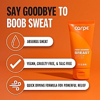 Carpe Nosweat Breast Pack Of 2 Helps Keep Your Breasts And Skin Folds Dry Sweat Absorbing Lotion Helps Control Under Br