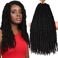 8 Packs Passion Twist Crochet Hair 20 Inch Prelooped Crochet Braids Pretwisted Spring Twist Crochet Hair For Black Women 20 Inc