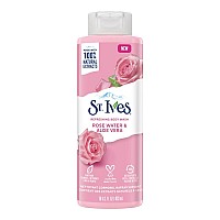 St Ives Body Wash Refreshing Cleanser Rose Water Aloe Vera Made With Plantbased Cleansers 100 Natural Extracts 16 Oz