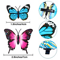 Boao 36 Pieces Butterfly Hair Clips Baby Girl Toddler Halloween Butterfly Clips Colorful Butterfly Barrettes 3D Wedding Hair Cli