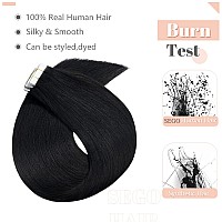 Sego Tape In Hair Extensions Human Hair 16 Inch 100G 40Pcs Natural Straight 100 Remy Rooted Seamless Skin Weft Invisible Double