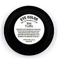 Pure Ziva Truffle Chocolate Deep Dark Chestnut Cocoa Brown Shimmer Pressed Powder Single Vegan Eyeshadow Talc Paraben Cruelt