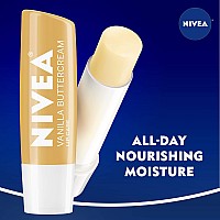 Nivea Vanilla Buttercream Lip Care All Day Moisturizing Lip Balm For Soft Lips Pack Of 4