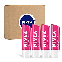 Nivea Watermelon Lip Care Tinted Lip Balm For Beautiful Soft Lips Pack Of 4