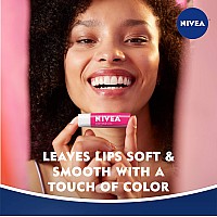 Nivea Watermelon Lip Care Tinted Lip Balm For Beautiful Soft Lips Pack Of 4