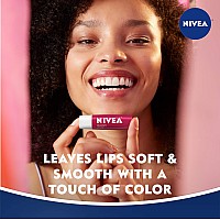 Nivea Cherry Lip Care Tinted Lip Balm For Beautiful Soft Lips Pack Of 4