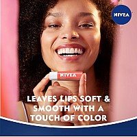 Nivea Peach Lip Care Tinted Lip Balm For Beautiful Soft Lips Pack Of 4