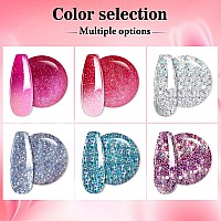 6 Boxset Color Mood Changing Fine Dipping Powder Dip Nail Holographic Glitter Sequin Colors Kitsredrose Pinkblueblue Silve