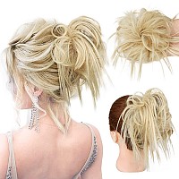 Hmd Tousled Updo Messy Bun Hair Piece Hair Extension Ponytail With Elastic Rubber Band Updo Extensions Hairpiece Synthetic Hair