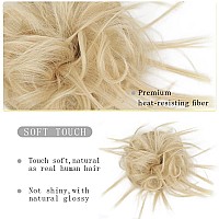 Hmd Tousled Updo Messy Bun Hair Piece Hair Extension Ponytail With Elastic Rubber Band Updo Extensions Hairpiece Synthetic Hair