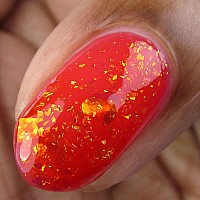 Cirque Colors Tutti Frutti Fire Red Jelly Iridescent Nail Polish Candy Coat Collection 037 Fl Oz 11 Ml Vegan Cruelt