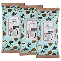 Bc Beauty Concepts Makeup Remover Wipes Gentle Facial Wipes For Easy Makeup Removal 150 Count Pack Of 3 Coconut With Alo