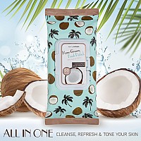 Bc Beauty Concepts Makeup Remover Wipes Gentle Facial Wipes For Easy Makeup Removal 150 Count Pack Of 3 Coconut With Alo