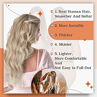 Full Shine Blonde Tape In Hair Extensions Real Human Hair Color 19 Grey Fading To 8 Ash Brown And 60 Blonde Hair Extensions Tape