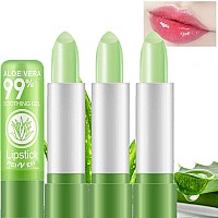 3 Pack Aloe Vera Lipstick Lemonsac Long Lasting Nutritious Lip Balm Lips Moisturizer Magic Temperature Color Changing Lip Gloss