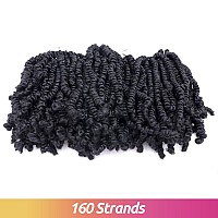 Toyotress Bob Spring Twist Hair 6 Inch 8 Packs Pretwisted Kids Crochet Hair Spring Twists Crochet Braids Synthetic Braiding