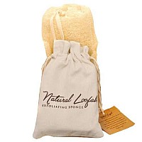 All Natural Loofah Sponge Pack Of 2 Real Egyptian Bath Shower Exfoliating Loofa Scrubber Sponges For Face Back Body Eco F