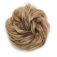 Benehair Hair Bun Hairpiece Scrunchy Updo Hair Pieces Fluffy Scrunchies Donut Hairpiece Synthetic Curly Wavy Messy Chignons With