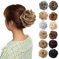 Benehair Hair Bun Hairpiece Scrunchy Updo Hair Pieces Fluffy Scrunchies Donut Hairpiece Synthetic Curly Wavy Messy Chignons With