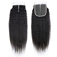 Oidr Kinky Straight Bundles With Closure Brazilian Human Hair 24 26 2820 Inch Unprocessed 9A Yaki Straight Hair 3 Bundles With