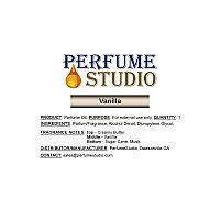 Perfume Studio Fragrance Oil Premium Quality Parfum 10Ml Roller Bottle Vanilla