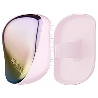 Tangle Teezer Compact Styler Detangling Hairbrush, Pearlescent Matte Chrome