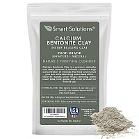 Smart Solutions Calcium Bentonite Clay Food Grade 5 Lb Pure Indian Healing Clay All Natural For Internal And External Use D