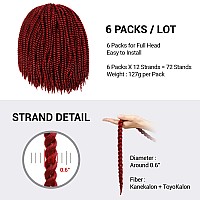 24 Inch 6 Packs Authentic Double Jumbo Senegalese Twist Crochet Braid Hair Havana Twist Crochet Hair Havana Mambo Twist Croche