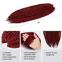 24 Inch 6 Packs Authentic Double Jumbo Senegalese Twist Crochet Braid Hair Havana Twist Crochet Hair Havana Mambo Twist Croche