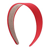 Motique Accessories Girls 2 Inch Satin Headband Red