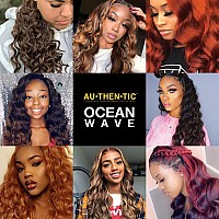 6 Packs 20 Authentic Ocean Wave Crochet Hair Deep Wave Braiding Hair Body Wave Braids Synthetic Hair Extensions Kanekalon Fib