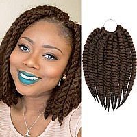 12 Inch 6 Pack Authentic Jumbo Senegalese Twist Crochet Braid Hair Havana Twist Crochet Braids Hair Mambo Twist Braiding Hair