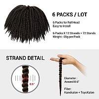 12 Inch 6 Pack Authentic Jumbo Senegalese Twist Crochet Braid Hair Havana Twist Crochet Braids Hair Mambo Twist Braiding Hair