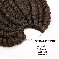 12 Inch 6 Pack Authentic Jumbo Senegalese Twist Crochet Braid Hair Havana Twist Crochet Braids Hair Mambo Twist Braiding Hair