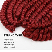 12 Inch 6 Pack Authentic Jumbo Senegalese Twist Crochet Braid Hair Havana Twist Crochet Braids Hair Mambo Twist Braiding Hair