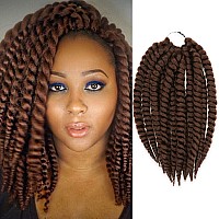 12 Inch 6 Pack Authentic Jumbo Senegalese Twist Crochet Braid Hair Havana Twist Crochet Braids Hair Mambo Twist Braiding Hair