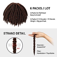 12 Inch 6 Pack Authentic Jumbo Senegalese Twist Crochet Braid Hair Havana Twist Crochet Braids Hair Mambo Twist Braiding Hair