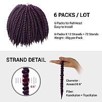 12 Inch 6 Pack Authentic Jumbo Senegalese Twist Crochet Braid Hair Havana Twist Crochet Braids Hair Mambo Twist Braiding Hair